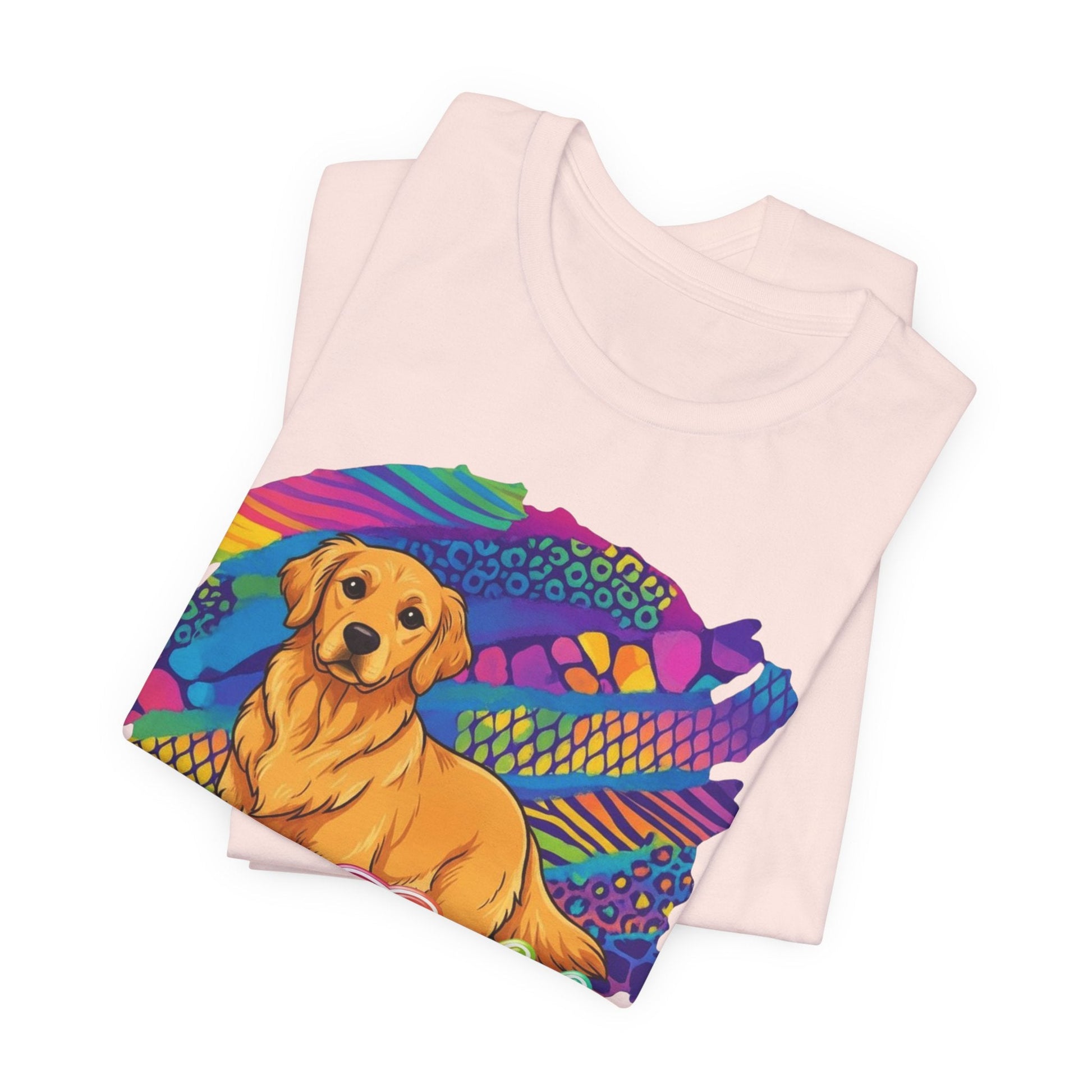 Golden Retriever 90's Neon TShirt