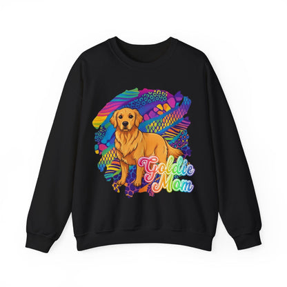 Golden Retriever 90s Neon Sweatshirt