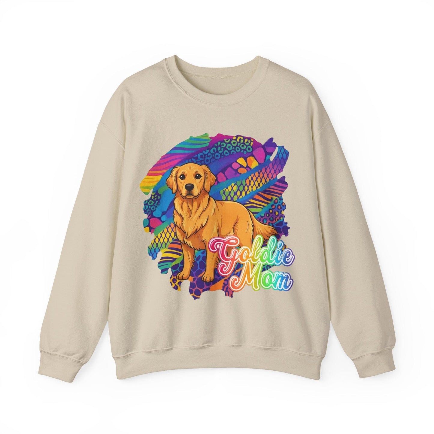 Golden Retriever 90s Neon Sweatshirt