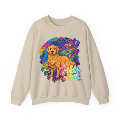 Golden Retriever 90s Neon Sweatshirt