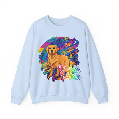 Golden Retriever 90s Neon Sweatshirt