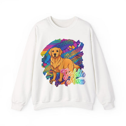 Golden Retriever 90s Neon Sweatshirt