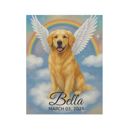 Golden Retriever Angel Garden Flag