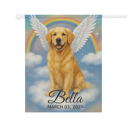 Golden Retriever Angel Garden Flag