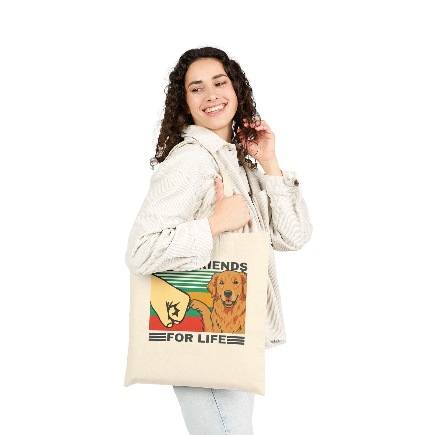 Golden Retriever Bestie Tote Bag