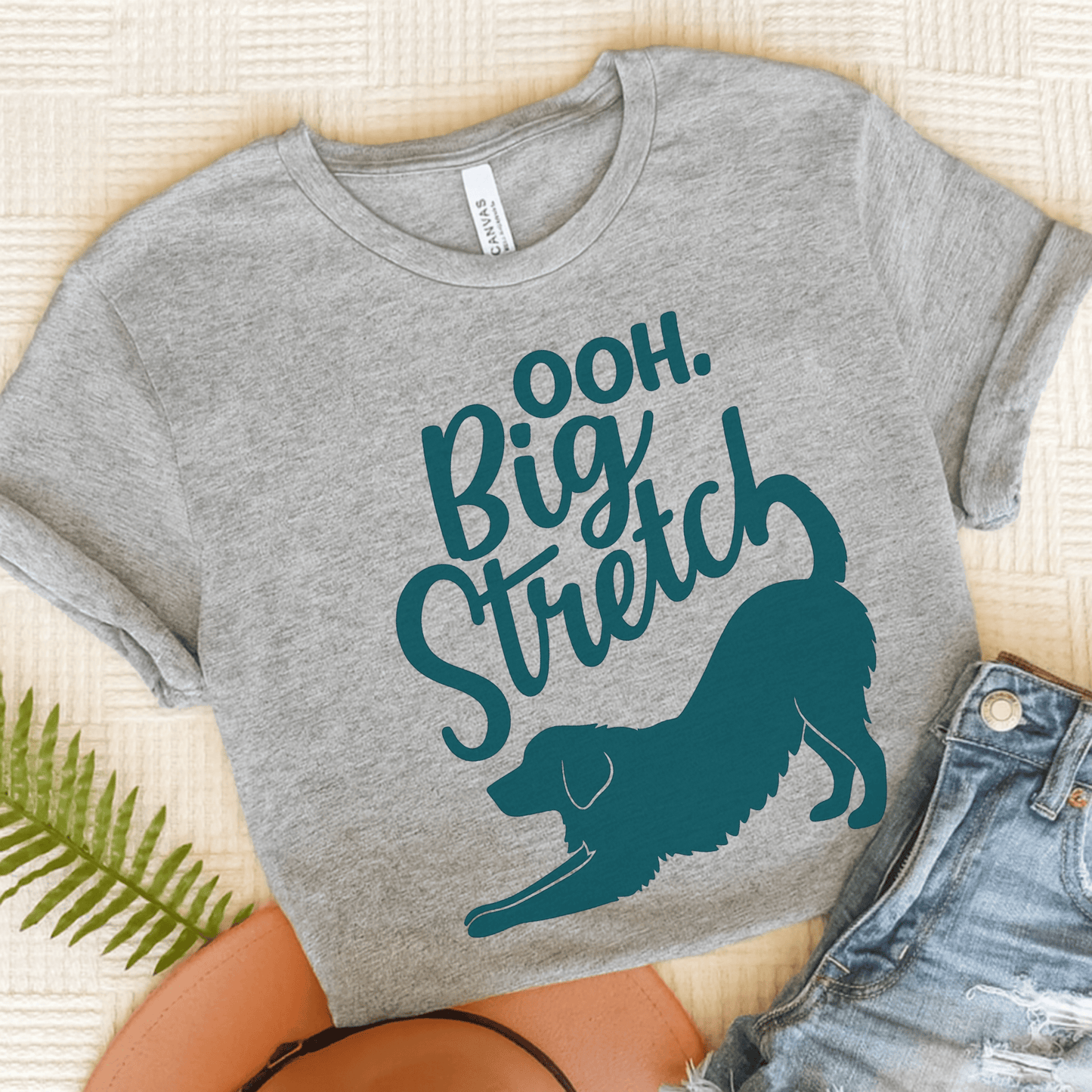 Golden Retriever Big Stretch Unisex TShirt Athletic Heather
