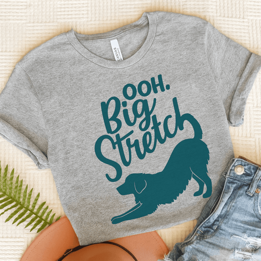 Golden Retriever Big Stretch Unisex TShirt Athletic Heather