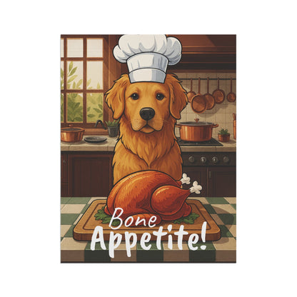 Golden Retriever Bone Appetite Garden Flag