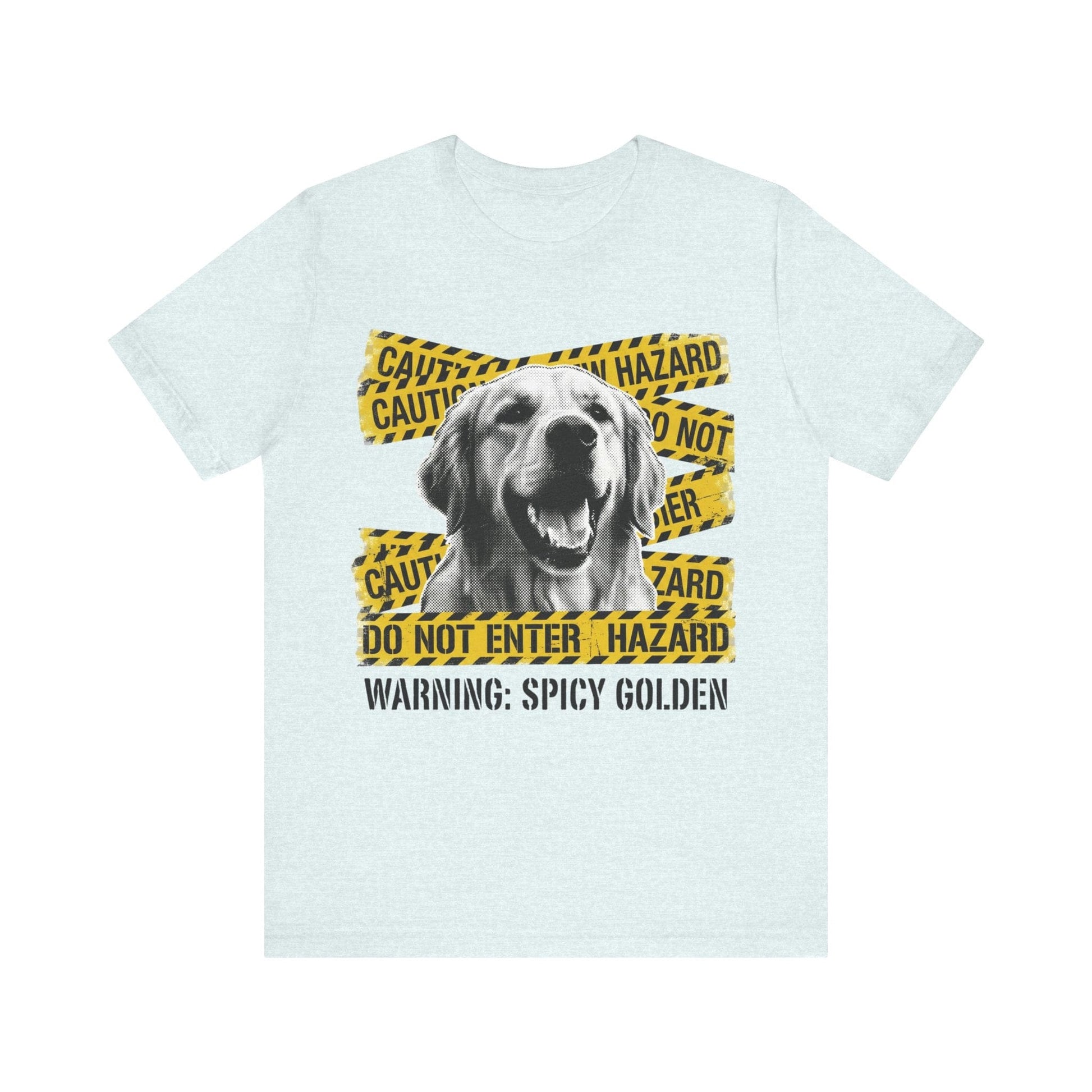 Golden Retriever Caution Tape Unisex Tshirt
