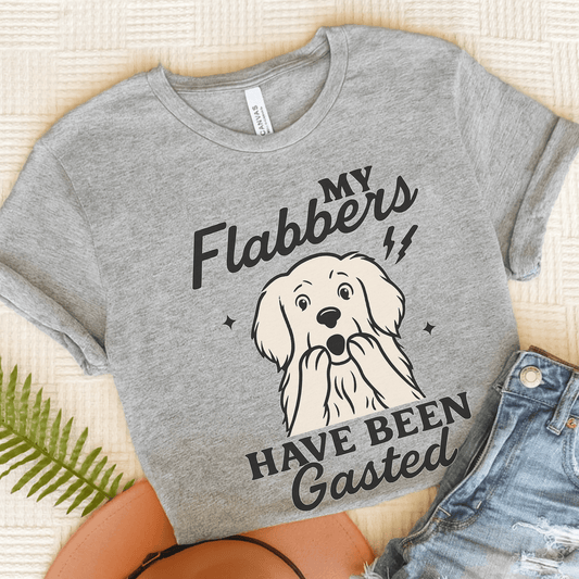 Golden Retriever Flabbergasted Unisex Tshirt Athletic Heather
