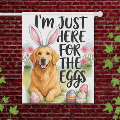 Golden Retriever Funny Easter Garden Flag 24.5'' × 32''