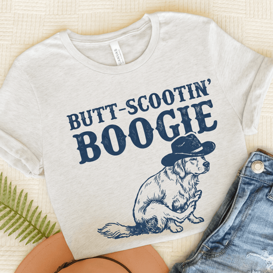 Golden Retriever Funny Western Unisex TShirt Ash