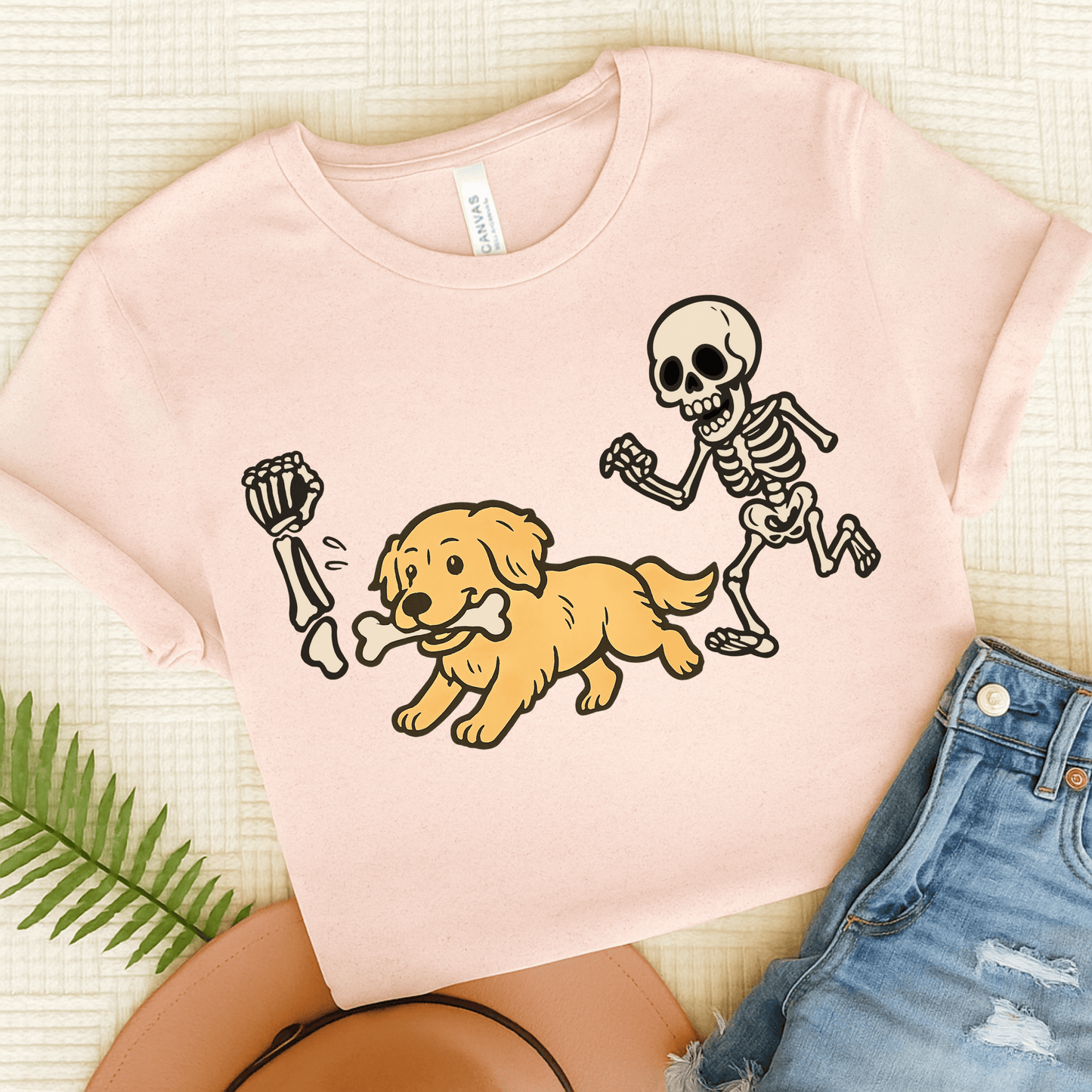 Golden Retriever Grave Robber Unisex TShirt Soft Pink