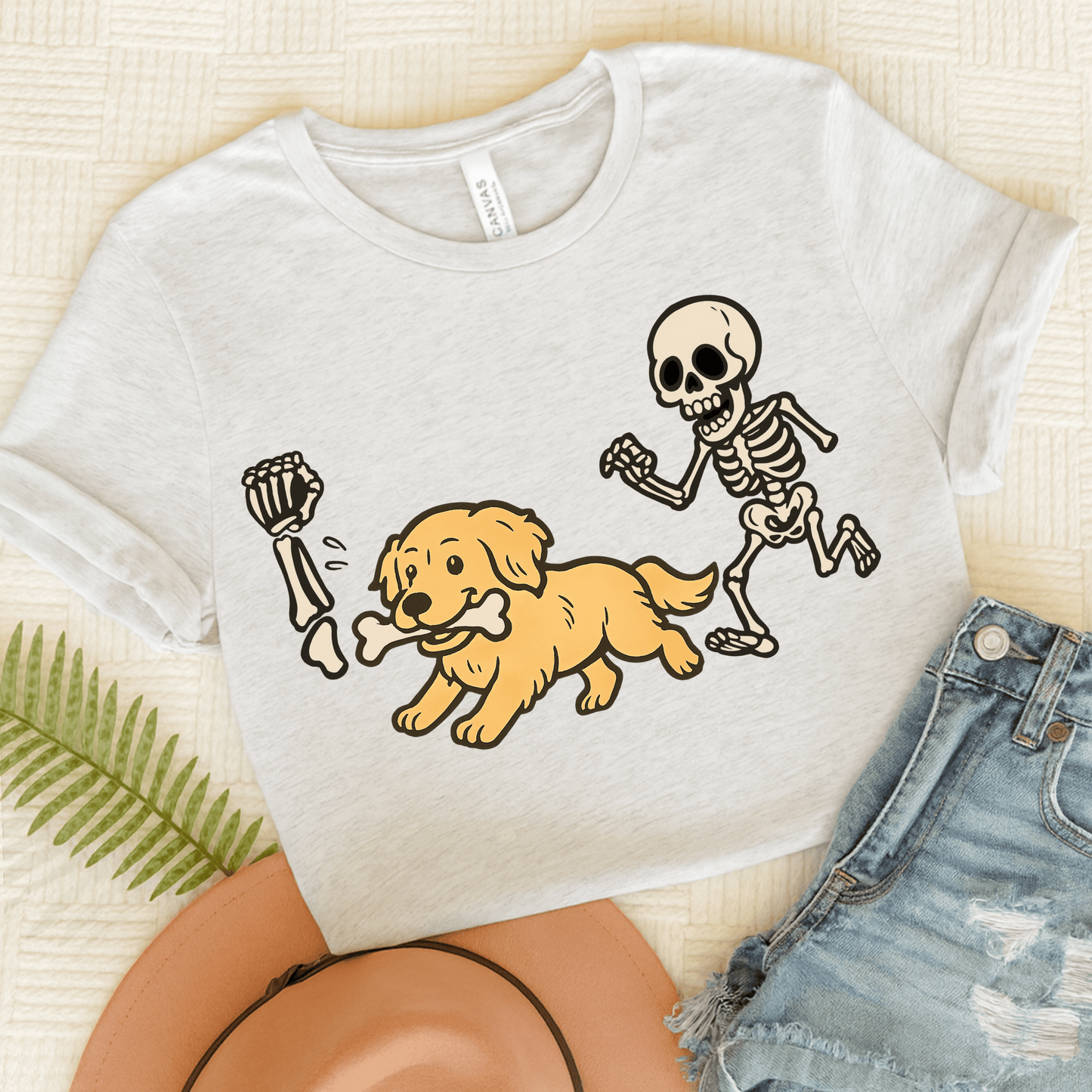 Golden Retriever Grave Robber Unisex TShirt Ash