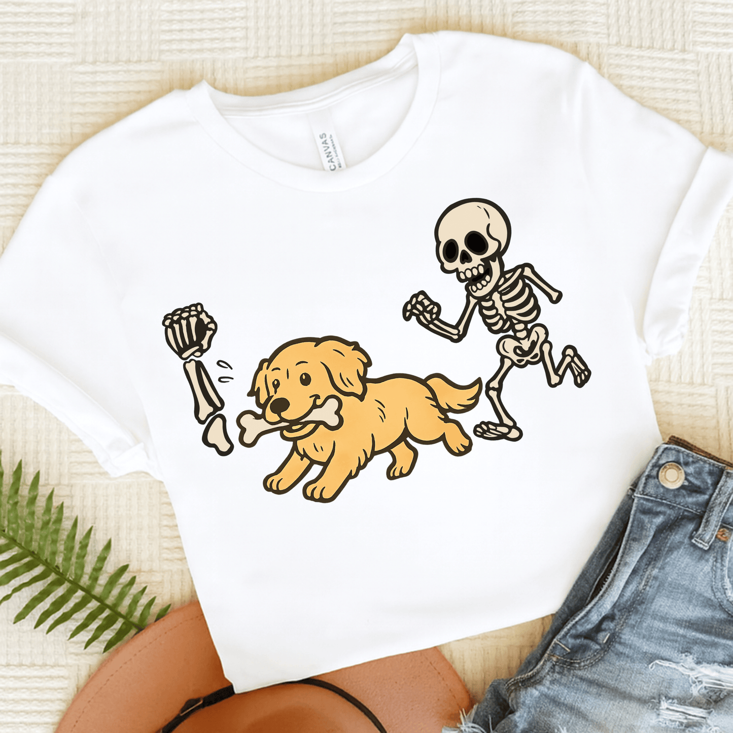 Golden Retriever Grave Robber Unisex TShirt White