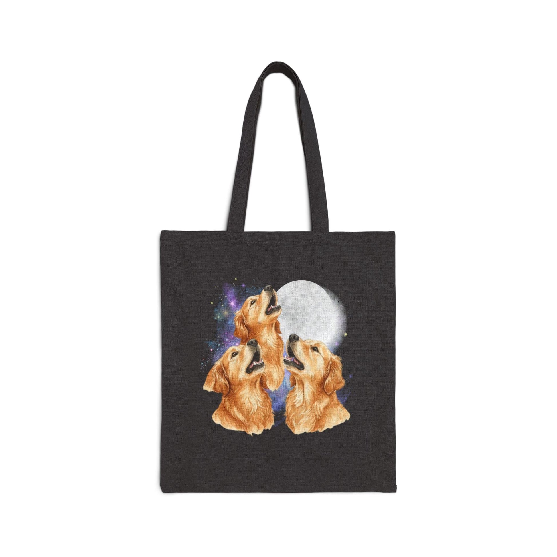 Golden Retriever Howling Tote Bag