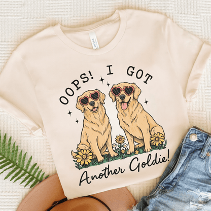 Golden Retriever Oops TShirt Natural