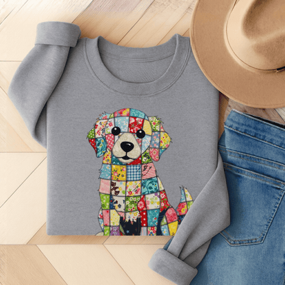 Golden Retriever Quilted Unisex Sweatshirt