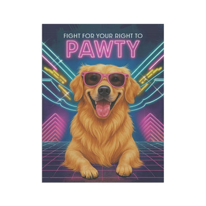 Golden Retriever Retro Garden Flag