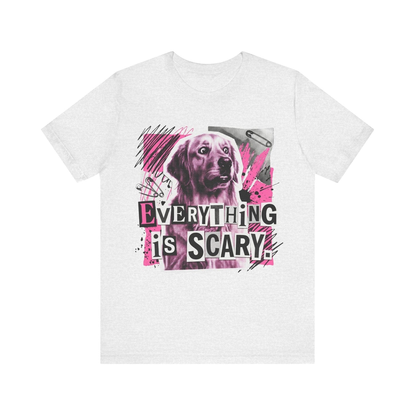 Golden Retriever Scary Punk Unisex Tshirt