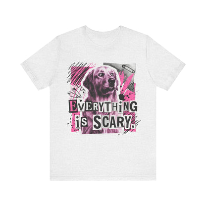 Golden Retriever Scary Punk Unisex Tshirt