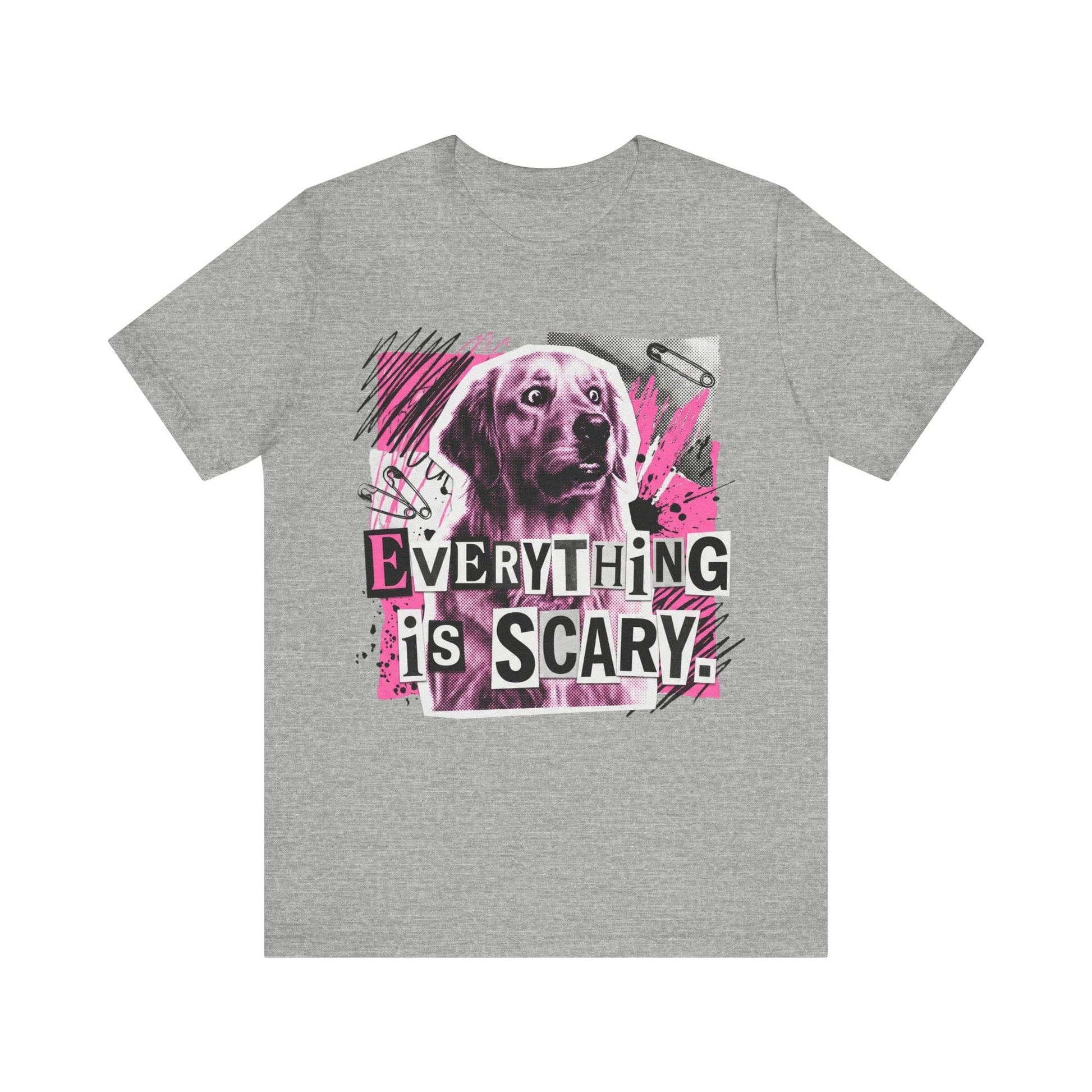 Golden Retriever Scary Punk Unisex Tshirt