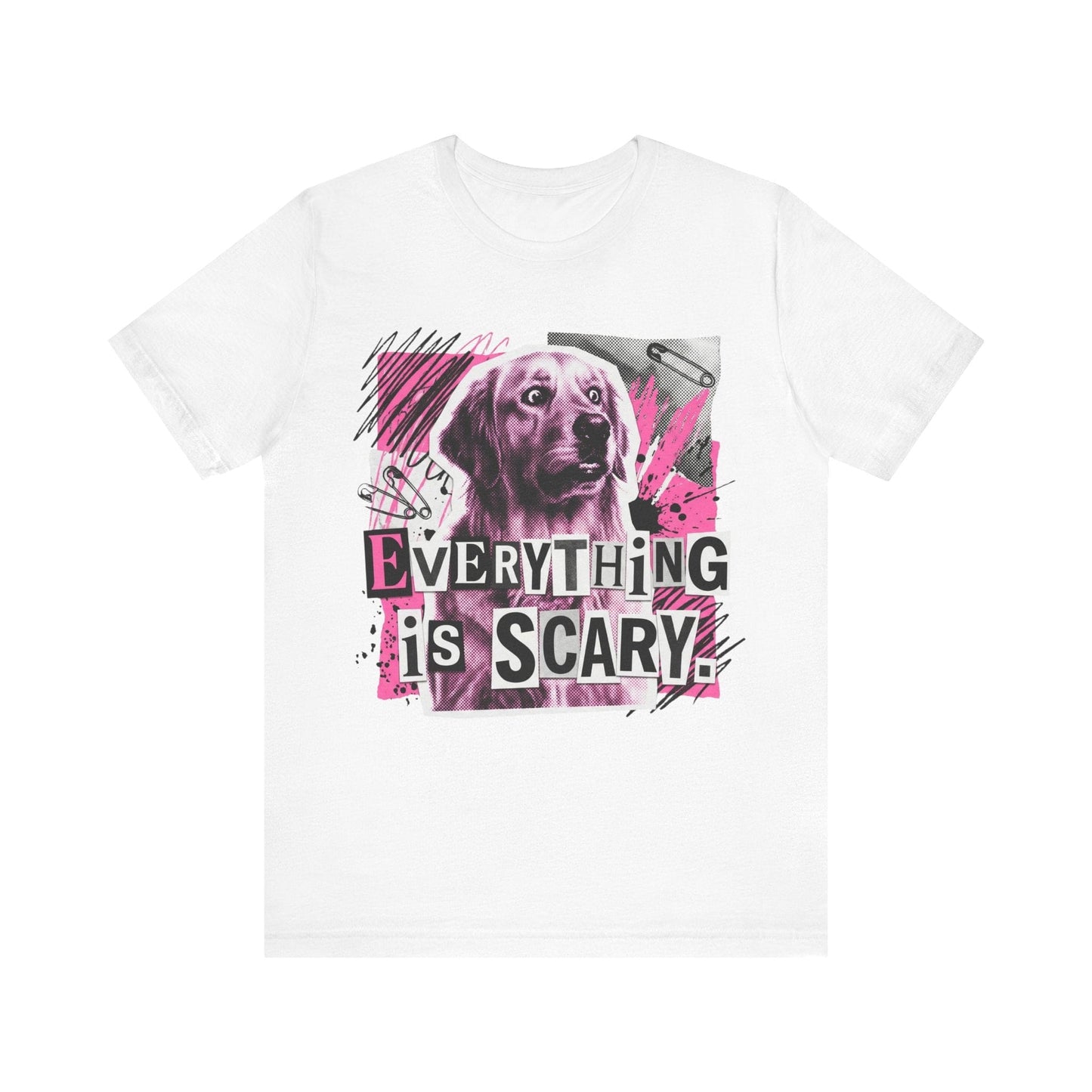 Golden Retriever Scary Punk Unisex Tshirt