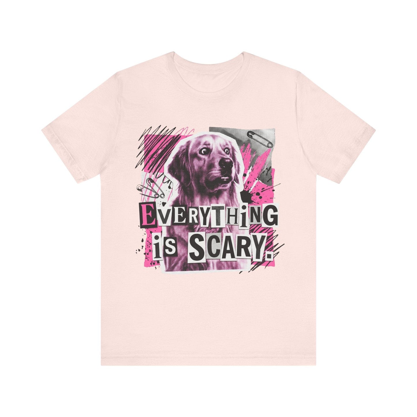 Golden Retriever Scary Punk Unisex Tshirt