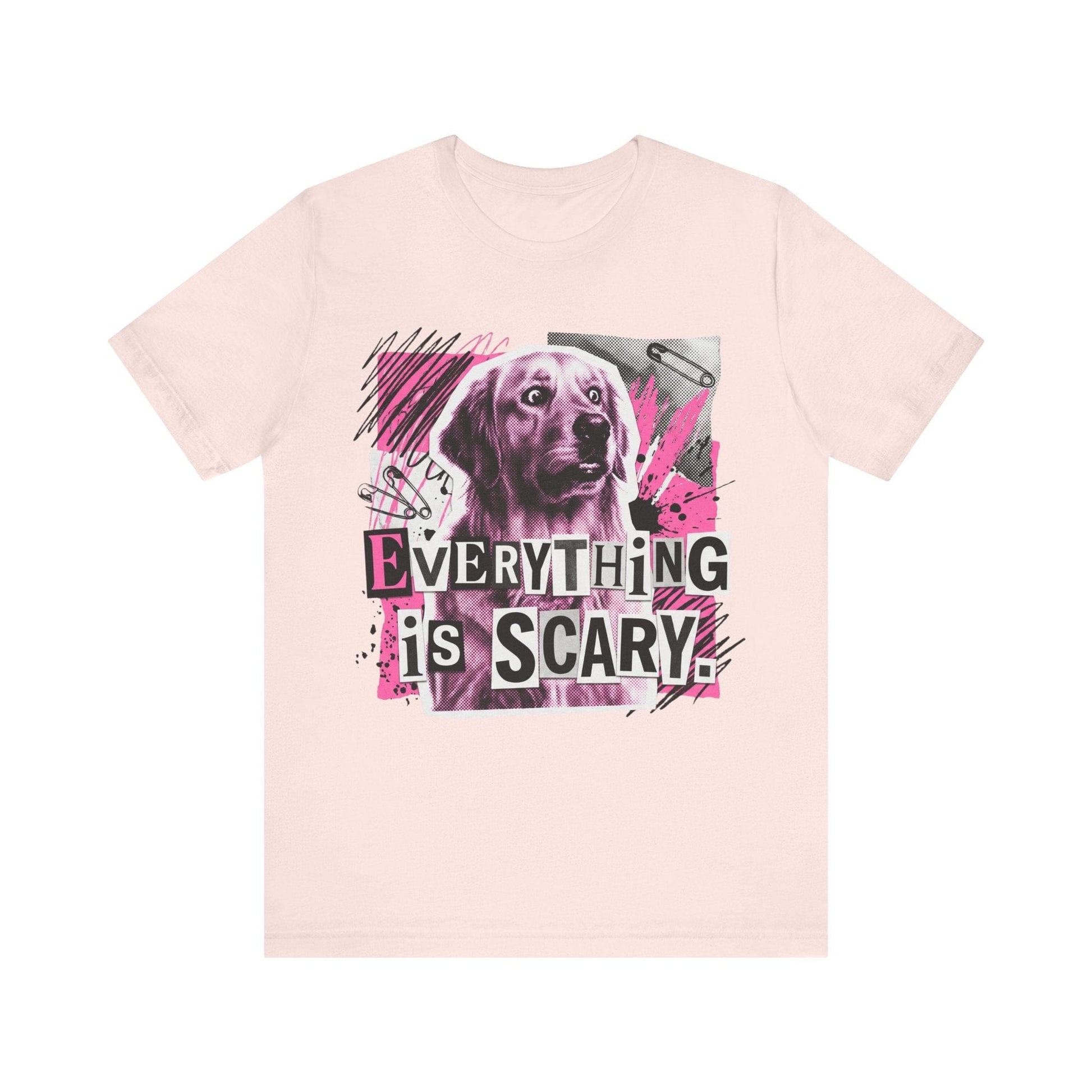 Golden Retriever Scary Punk Unisex Tshirt