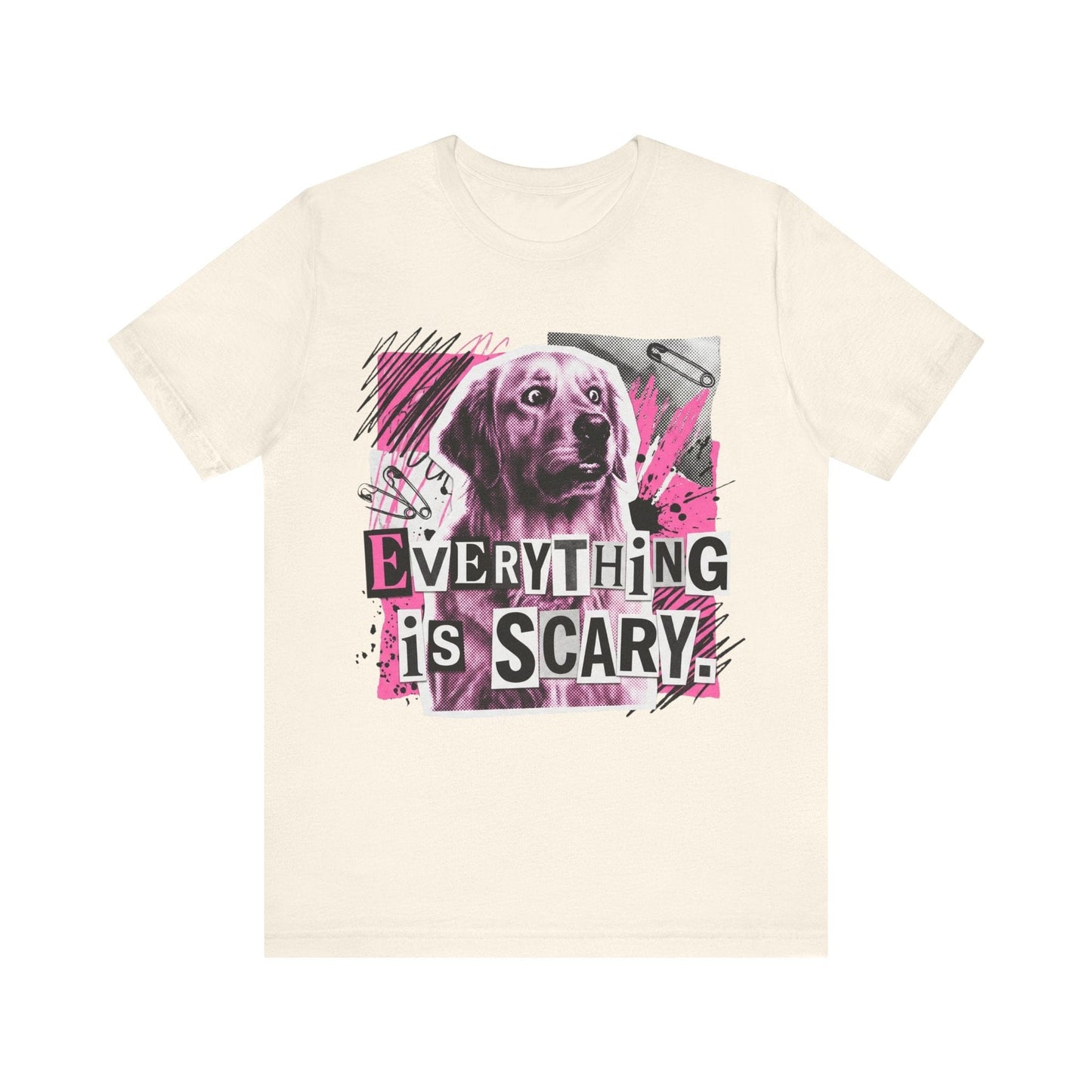 Golden Retriever Scary Punk Unisex Tshirt