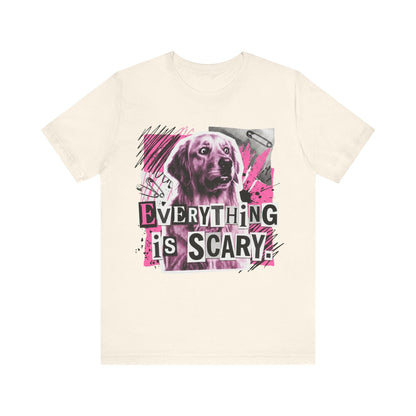 Golden Retriever Scary Punk Unisex Tshirt