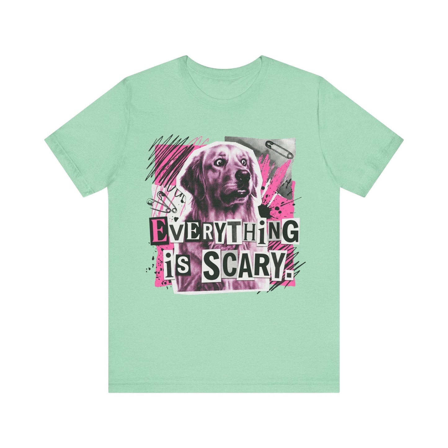 Golden Retriever Scary Punk Unisex Tshirt