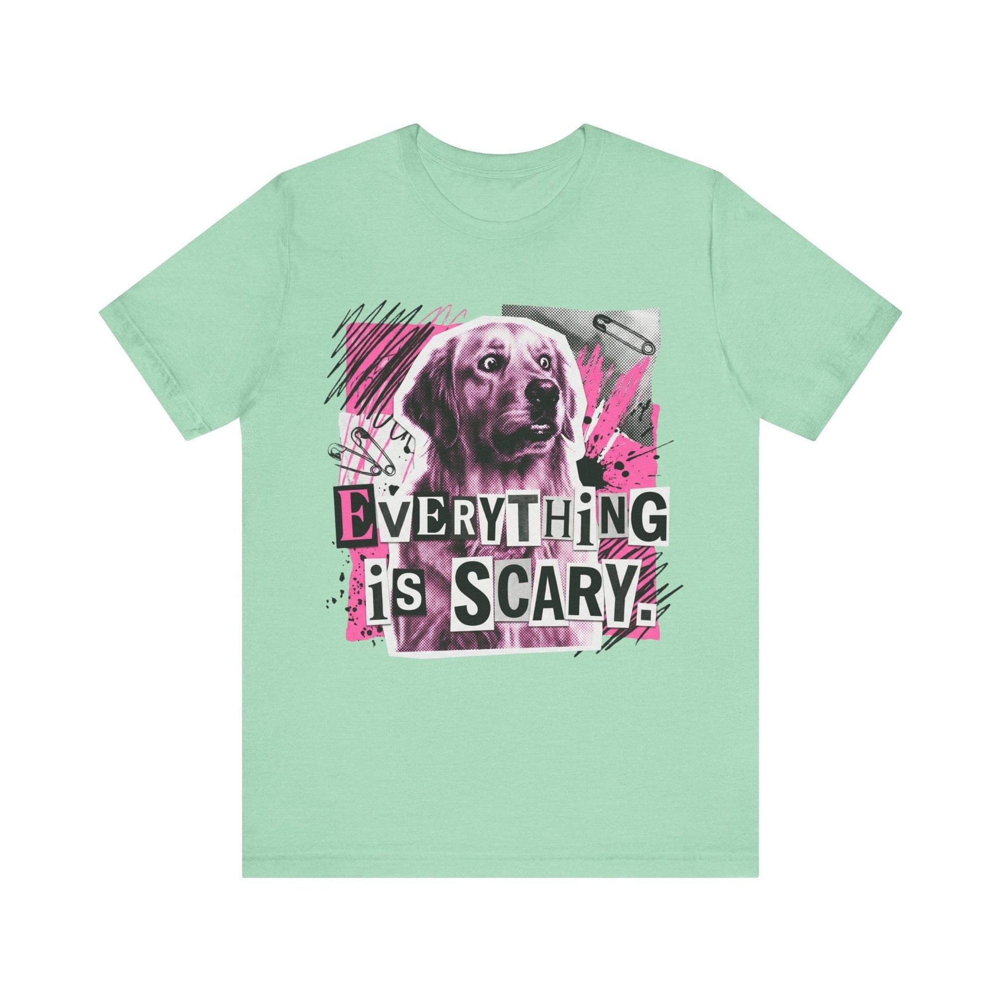 Golden Retriever Scary Punk Unisex Tshirt