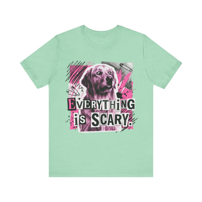 Golden Retriever Scary Punk Unisex Tshirt