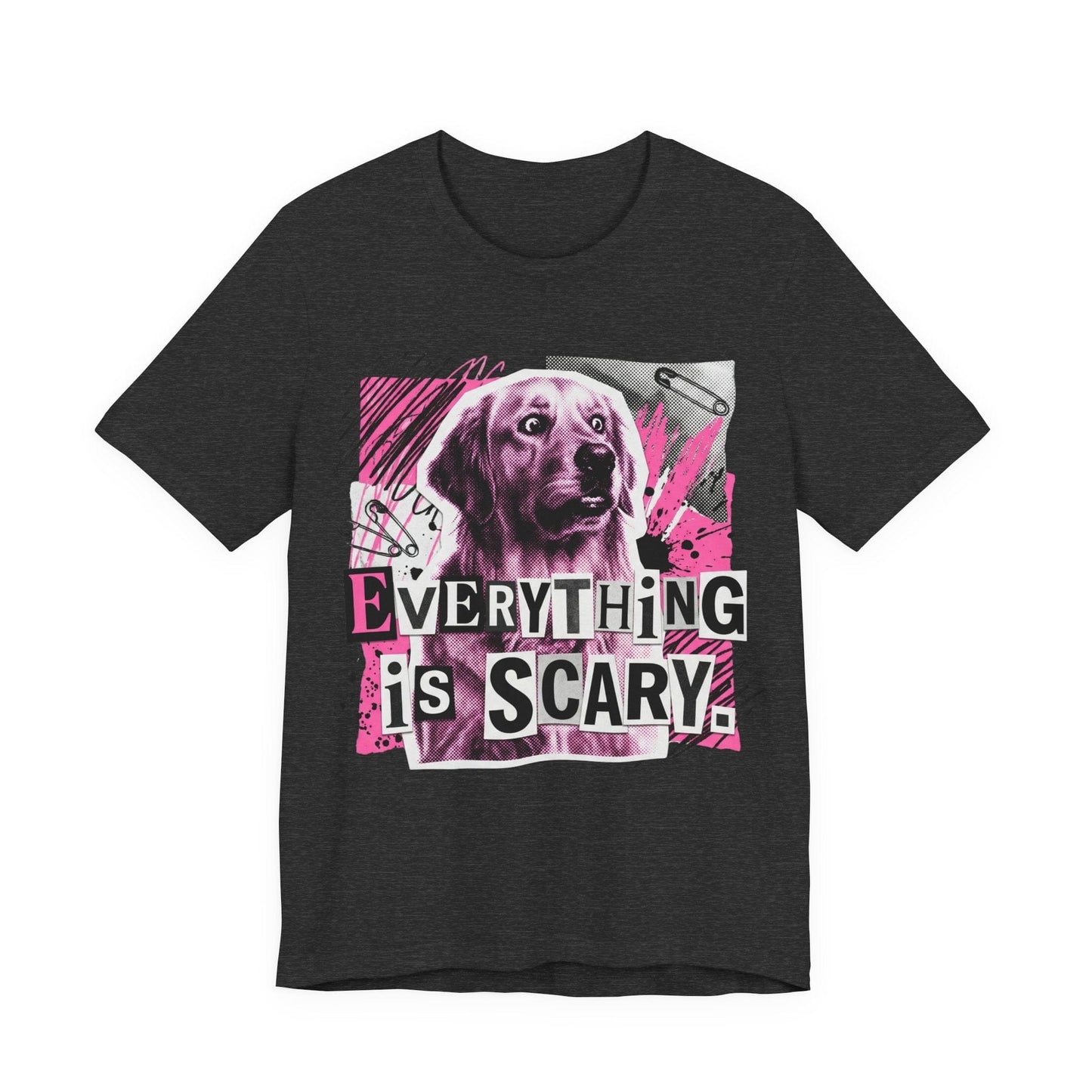 Golden Retriever Scary Punk Unisex Tshirt