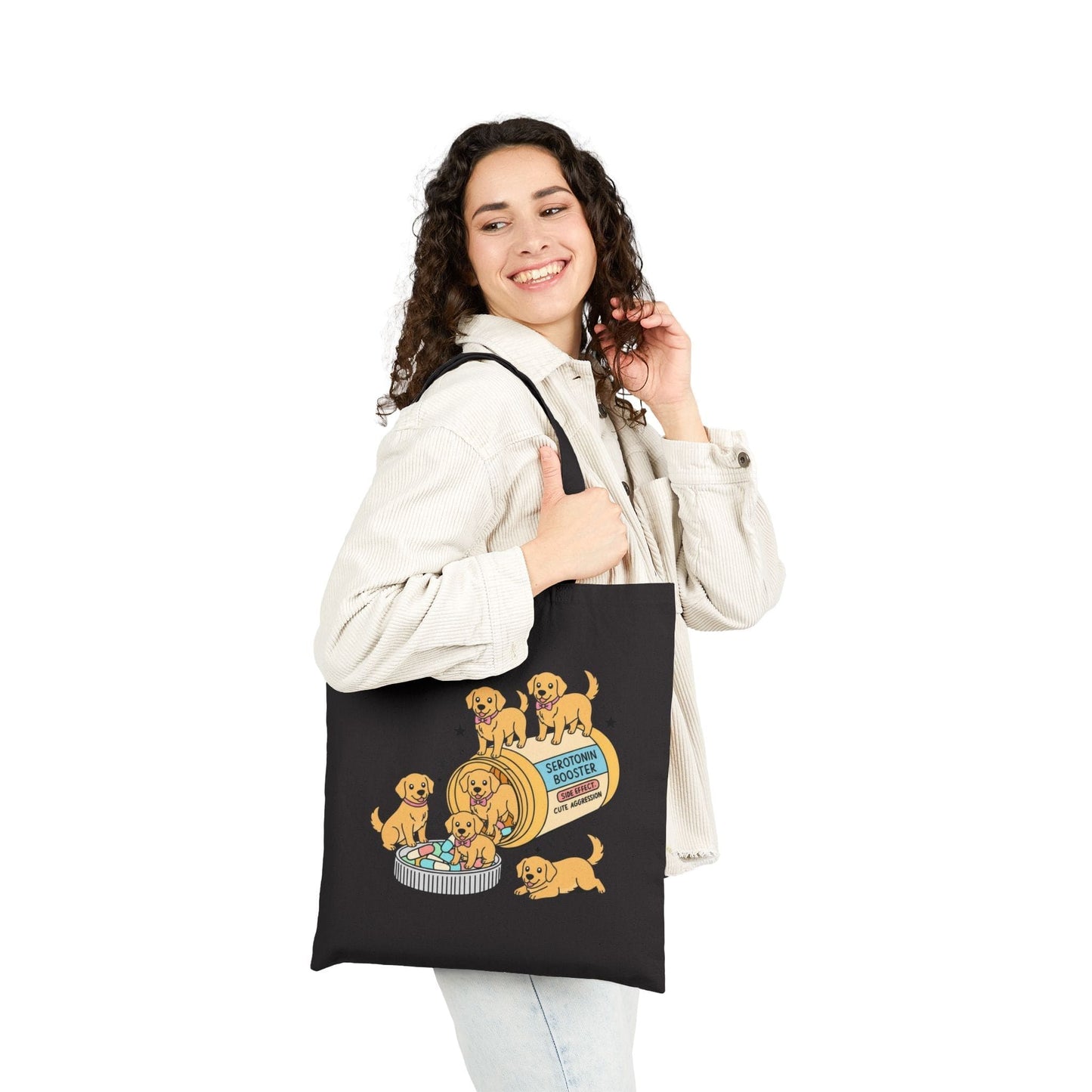 Golden Retriever Serotonin Tote Bag