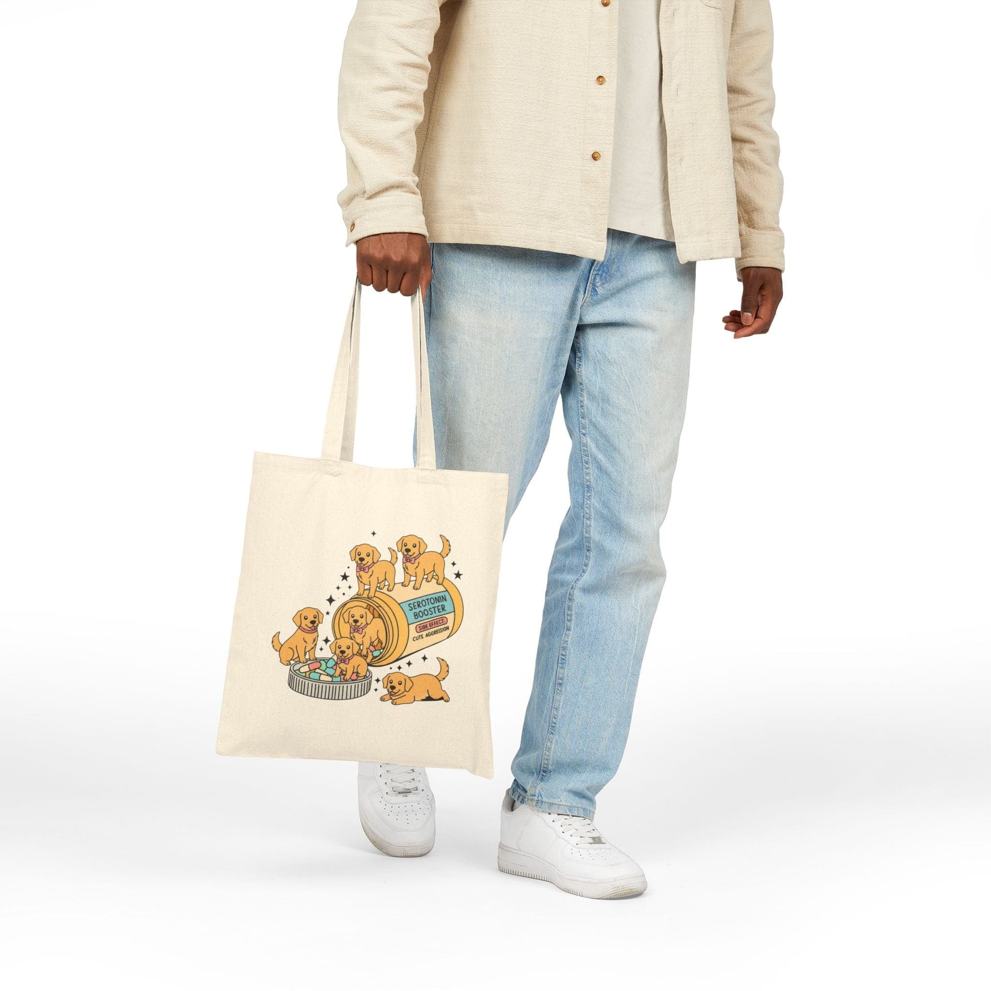 Golden Retriever Serotonin Tote Bag