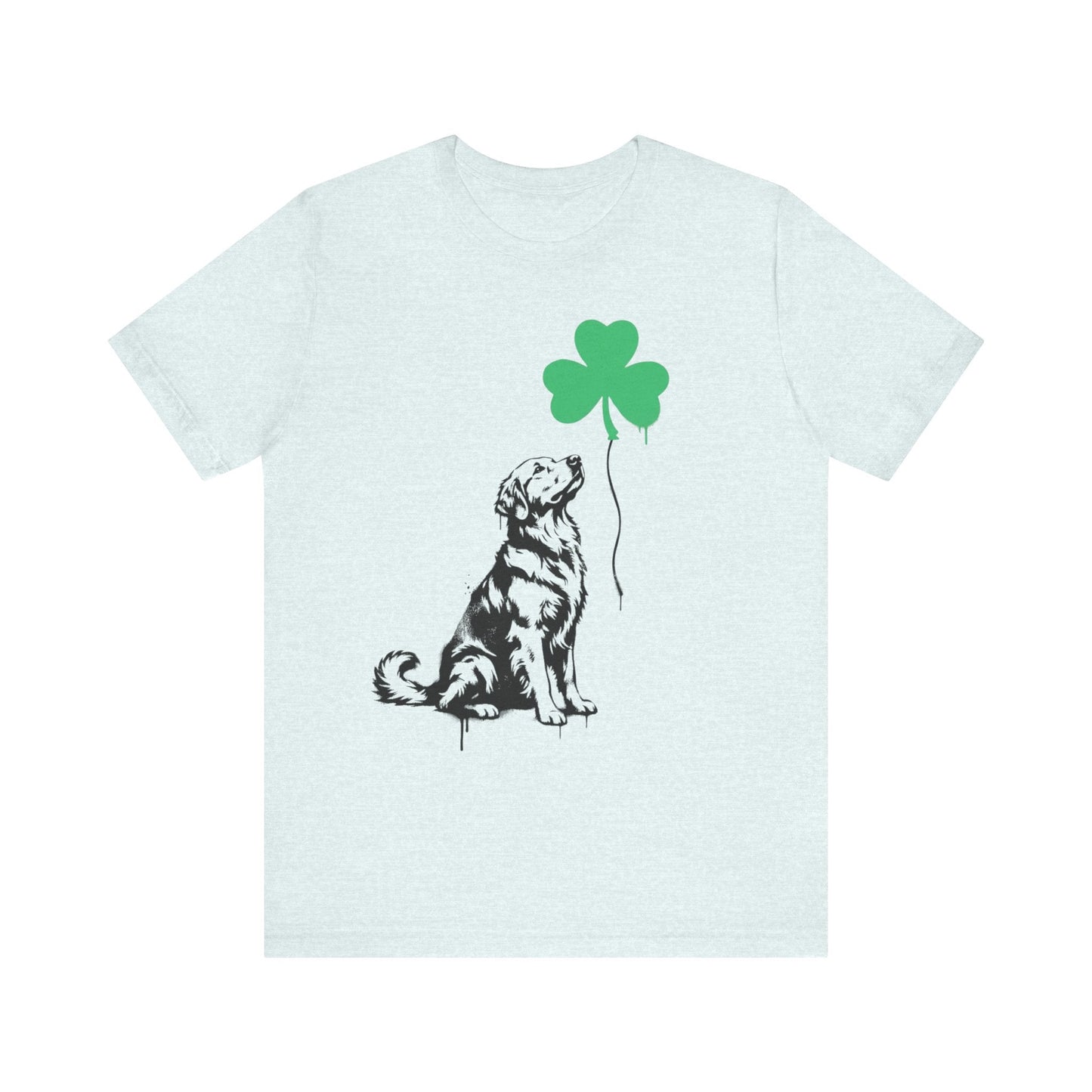 Golden Retriever Shamrock Balloon Unisex Tshirt