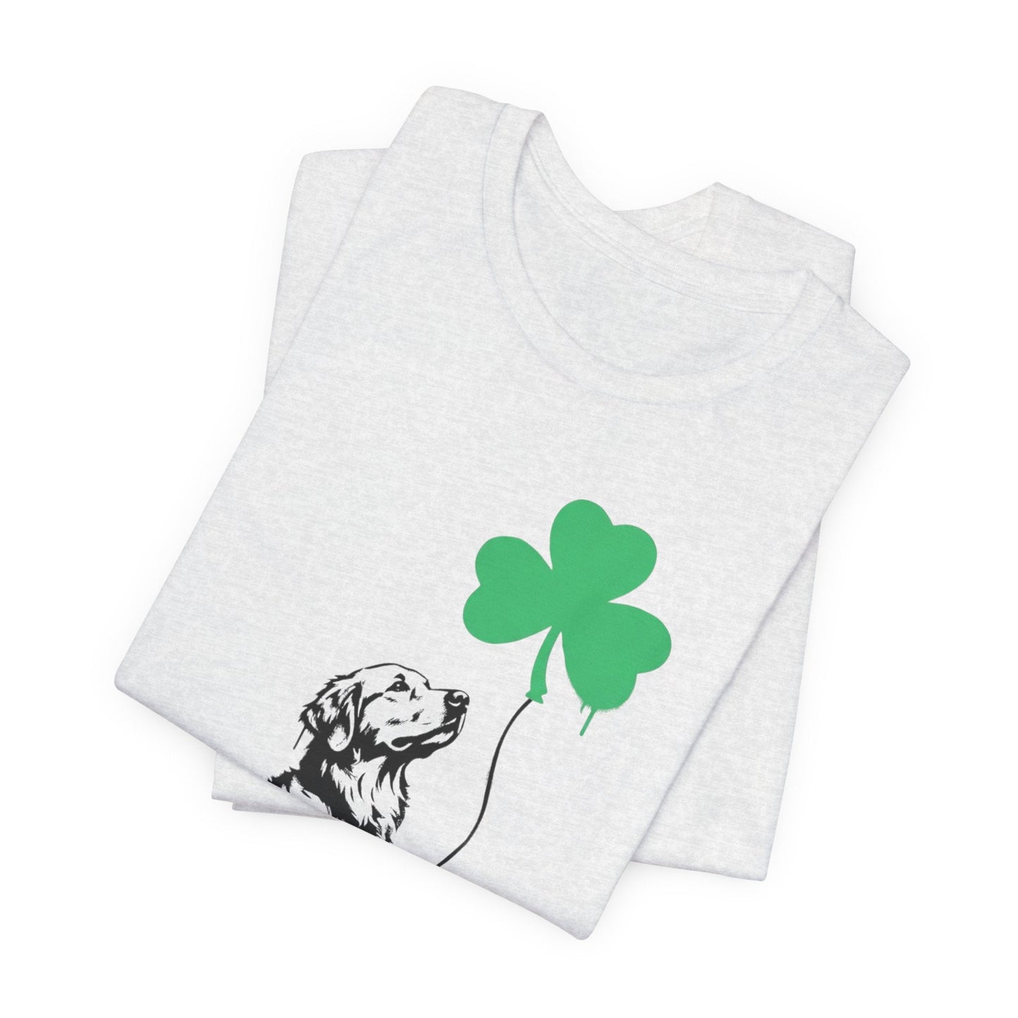 Golden Retriever Shamrock Balloon Unisex Tshirt