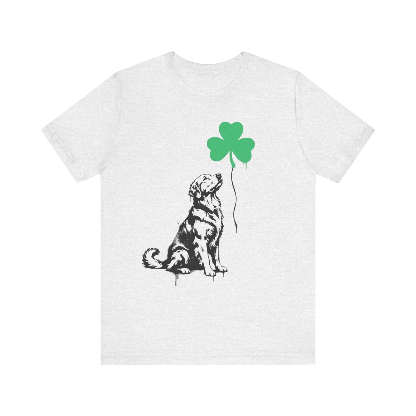 Golden Retriever Shamrock Balloon Unisex Tshirt