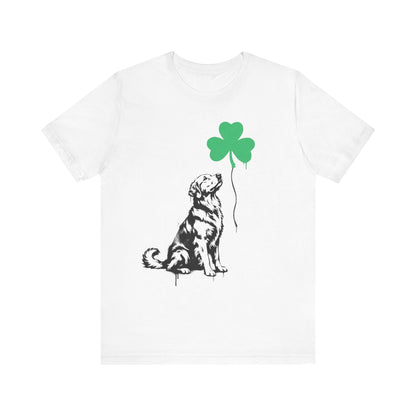 Golden Retriever Shamrock Balloon Unisex Tshirt
