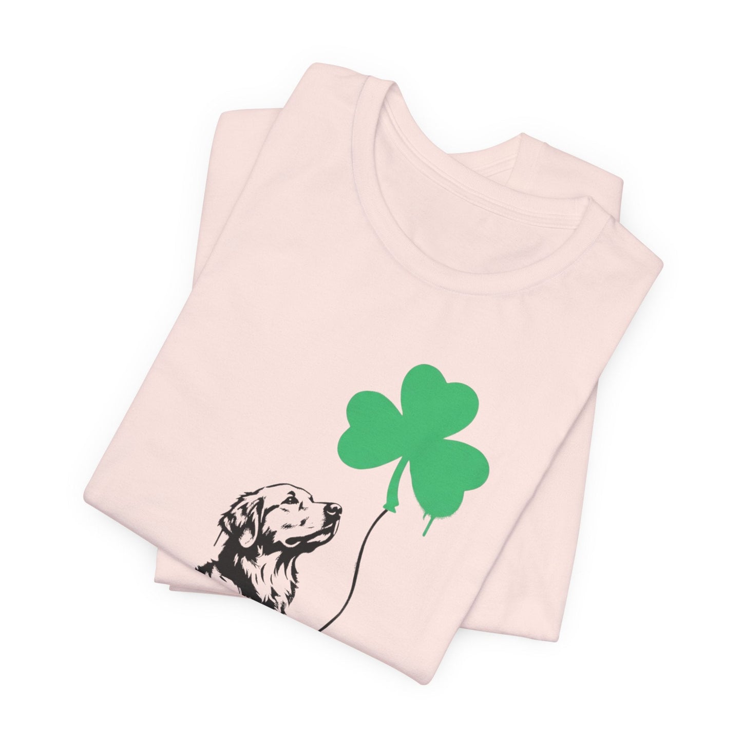 Golden Retriever Shamrock Balloon Unisex Tshirt