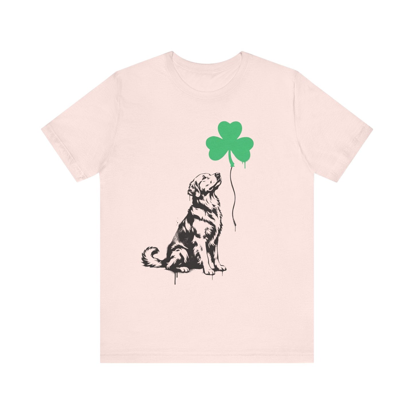 Golden Retriever Shamrock Balloon Unisex Tshirt