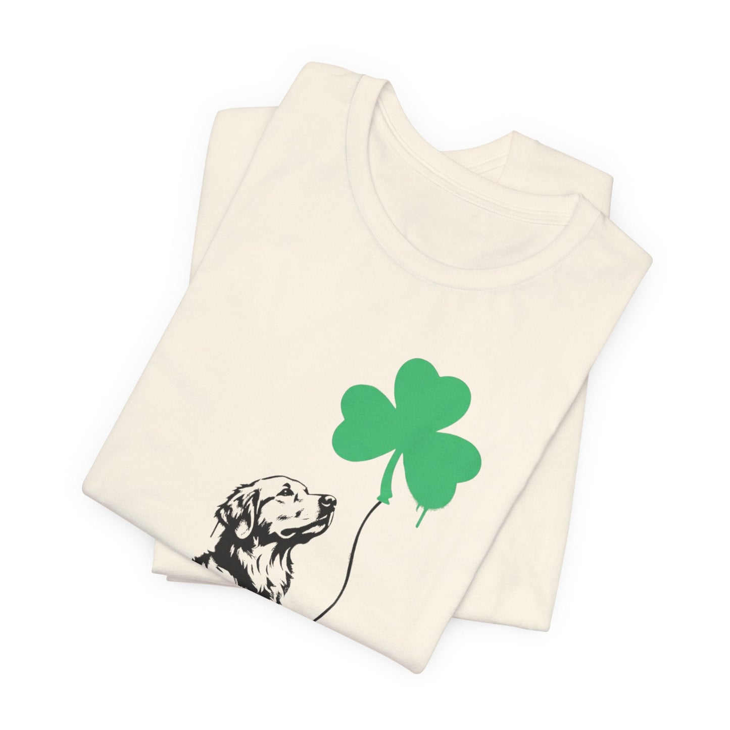 Golden Retriever Shamrock Balloon Unisex Tshirt