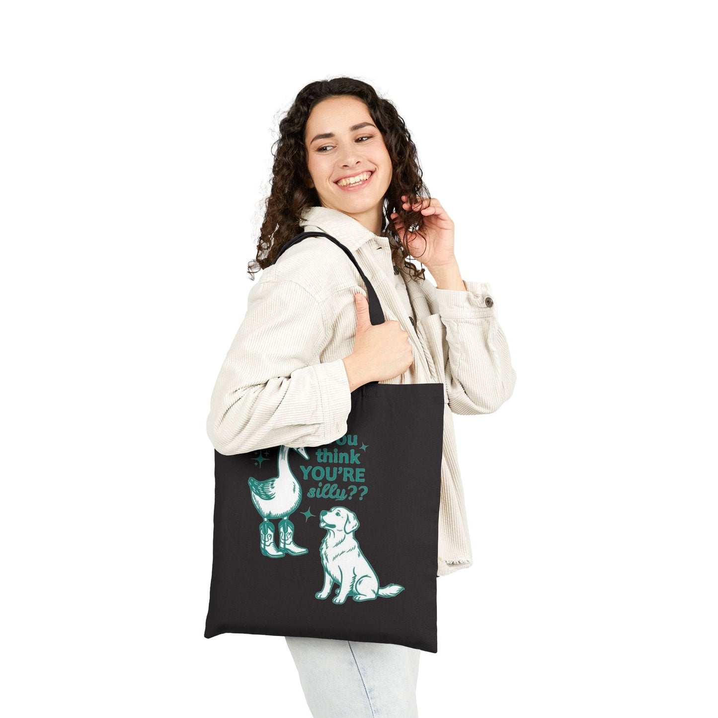 Golden Retriever Silly Goose Tote Bag