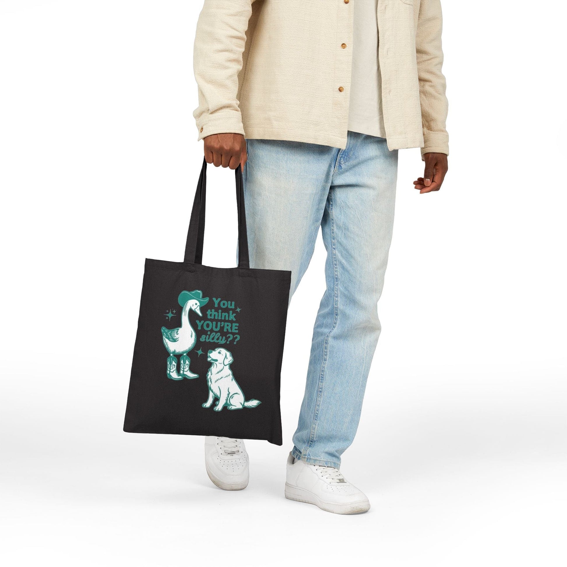 Golden Retriever Silly Goose Tote Bag