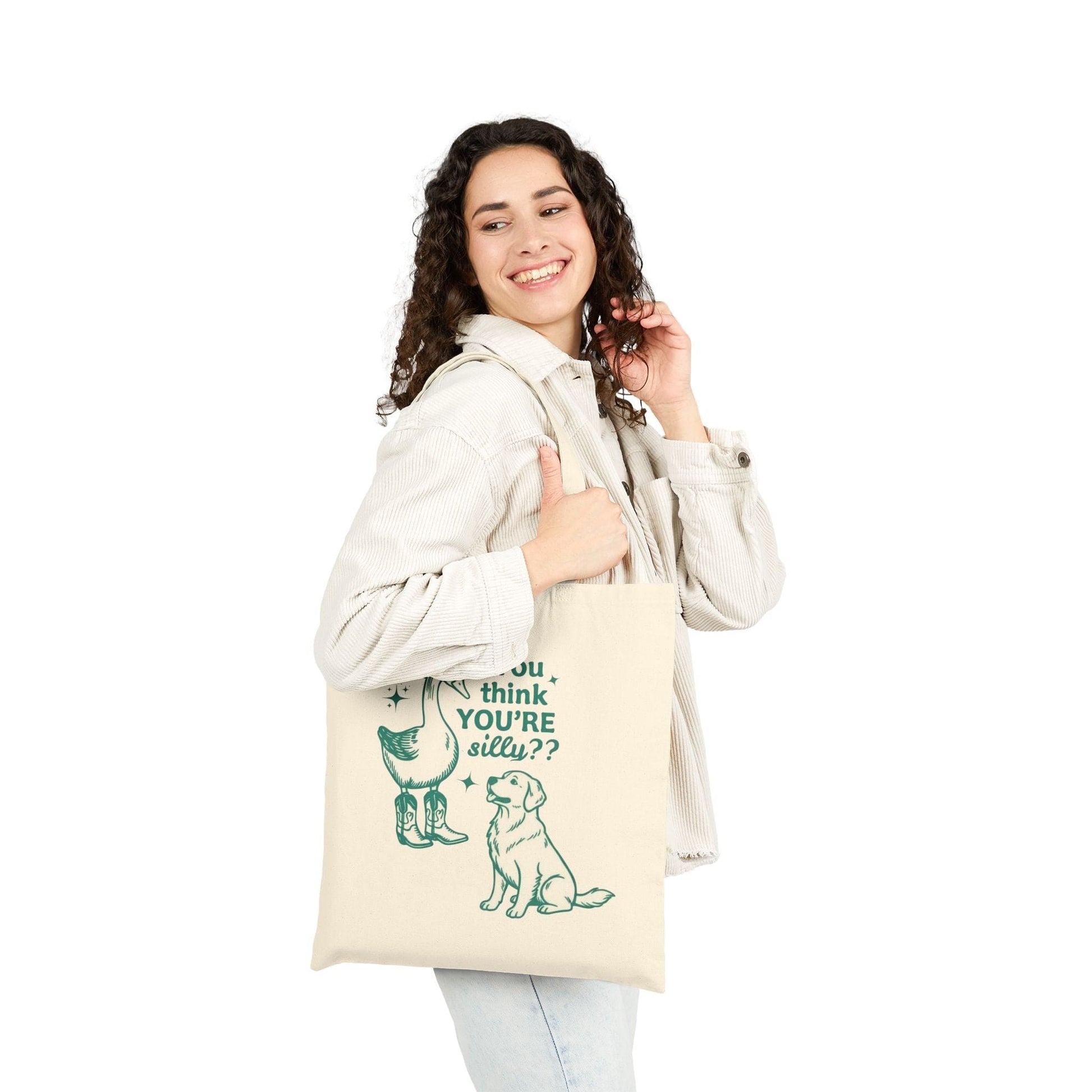 Golden Retriever Silly Goose Tote Bag