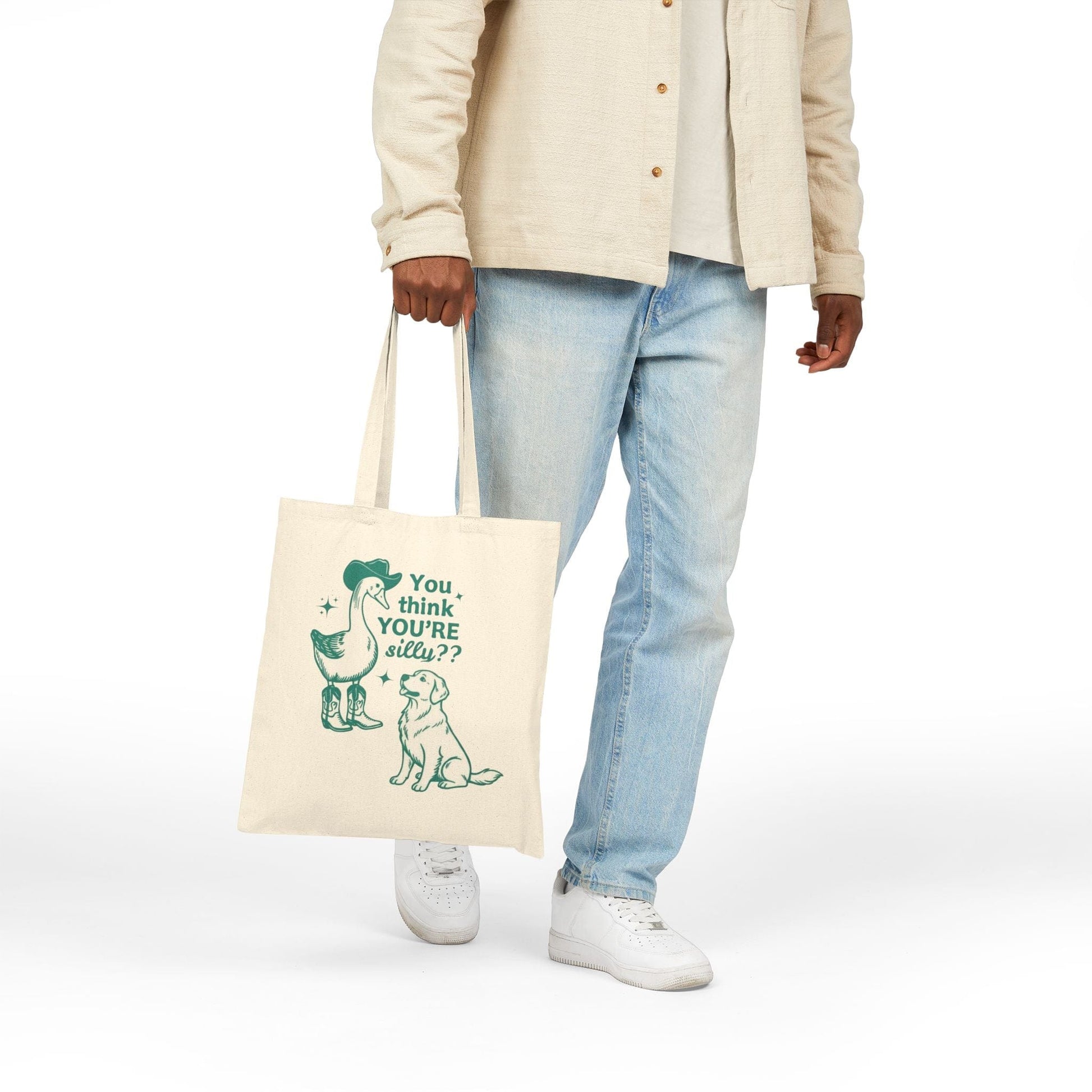 Golden Retriever Silly Goose Tote Bag