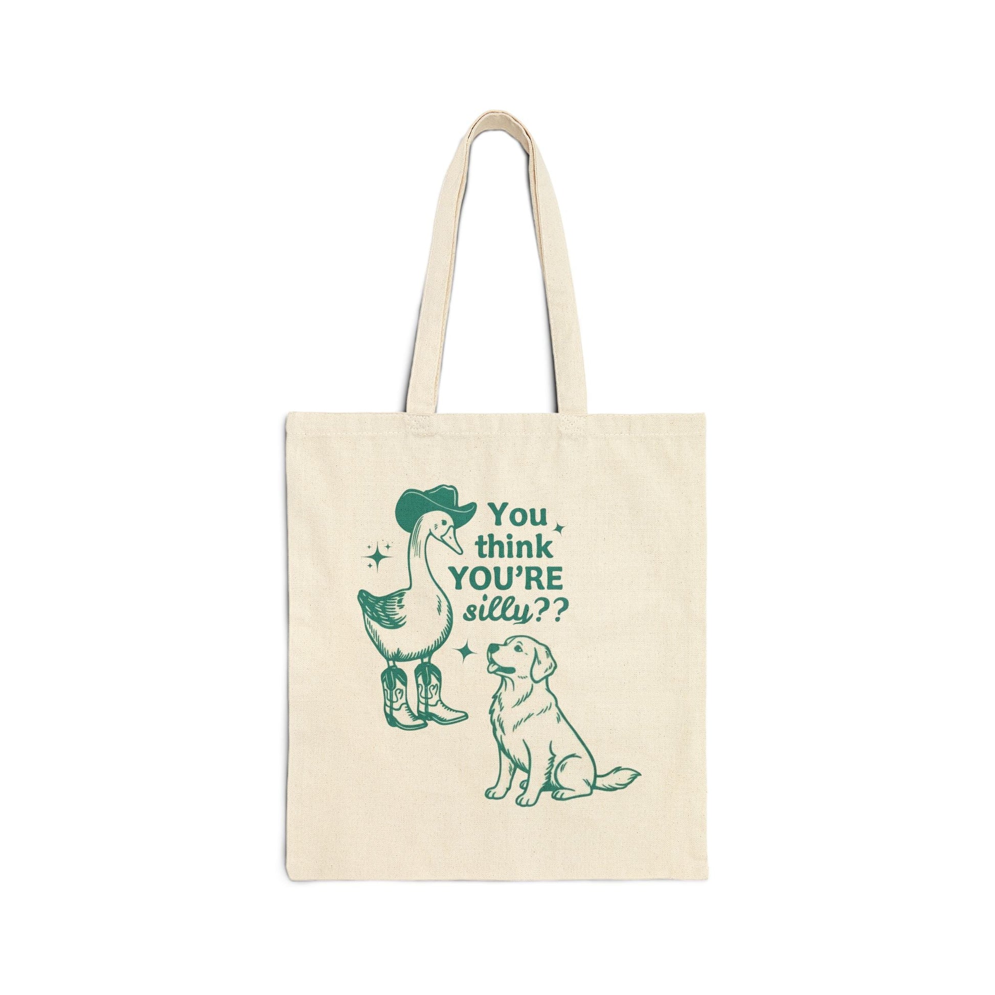 Golden Retriever Silly Goose Tote Bag