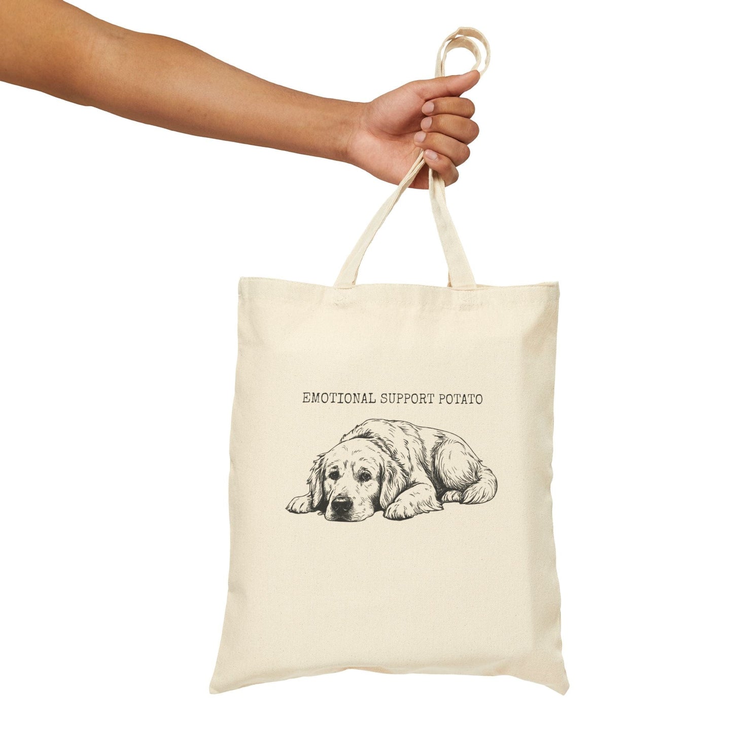 Golden Retriever Support Potato Tote Bag